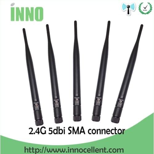 2.4GHz wifi antenna 5dBi SMA Male Connector 2.4 ghz Antena wifi antenna 2.4G waterproof wi fi antenne for wireless wi-fi router