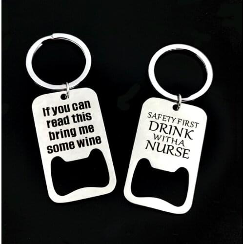 CIBOCIBO Silver Color Key Chain Men Custom Made Keychain Gift Handwork For Friends Corkscrew Keyring Mirror Polishing Porte Clef