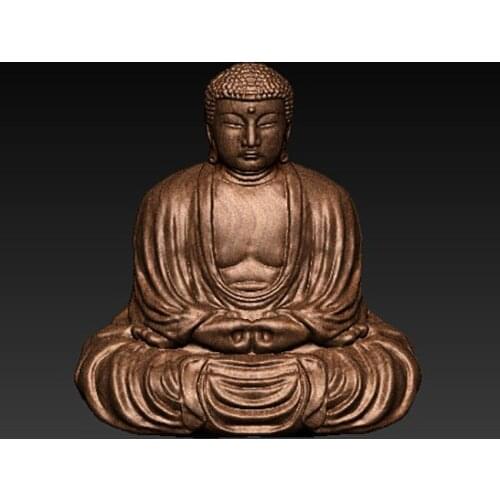 Buddha 3D carved figure sculpture 3d model for cnc machine in STL file format
