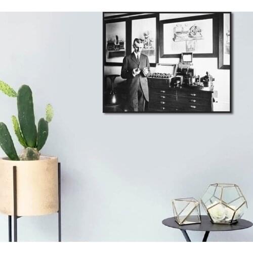 Black and White Old Man Canvas Painting Wall Art Abstract Portrait Picture Poster and Print Wallpaper Living Room Decoration