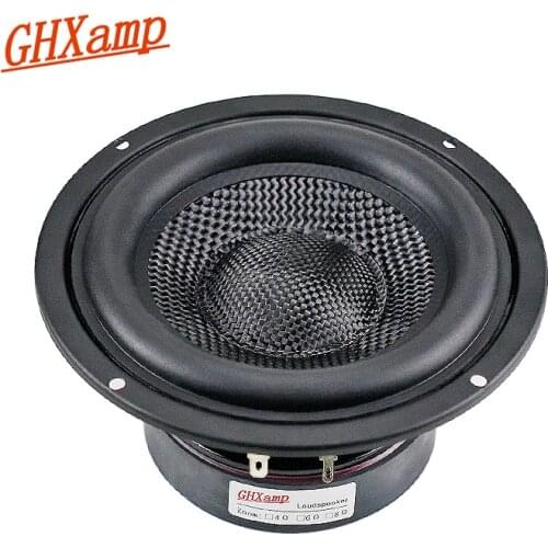 GHXAMP 5.25 inch Subwoofer Speaker Fiberglass weave Home Theater Car audio Upgrade high power HIFI sound quality 4OHM 60W 1PC