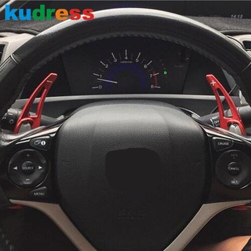 For Honda City Fit Civic CRV Accord Aluminum Alloy Steering Wheel Shift Paddle Shifter Extended Accessories Car Styling 2pcs