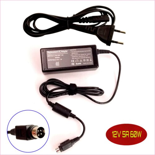 For HP/Compaq Bulk SKU: STI-008-025 12V 5A Laptop Ac Adapter Charger POWER SUPPLY Cord 4-Pin