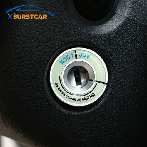 For Skoda Octavia Combi A7 Rapid Fabia Yeti for Seat Leon Ibiza Cuptra Aluminum Car Ignition Key Ring Ignition Switch Cover Trim