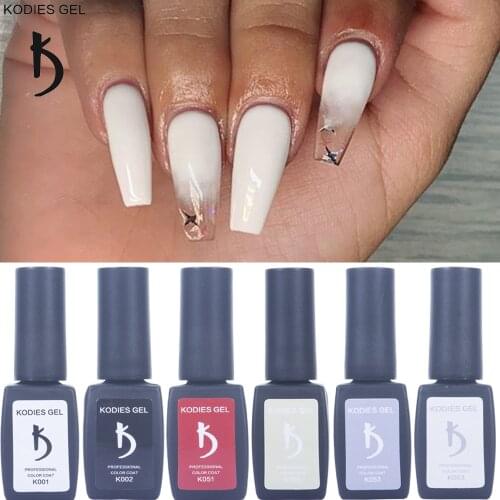 KODIES GEL Hot Sale UV Gel Polish Nails 8ML Milky White Black Red Gelcolor Varnishes Manicure Painting Gels All for Nails Design
