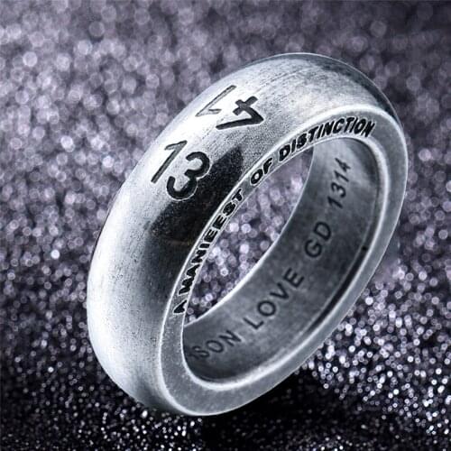 Stainless Steel Creativity 1314 Couple Lovers Ring Men Women Wedding Engagement Rings For Girl Boyfriend Jewelry Gift
