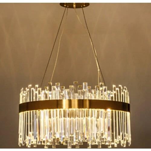 Creative atmosphere Light luxury crystal living room chandelier post modern minimalist designer dining room bedroom lamps