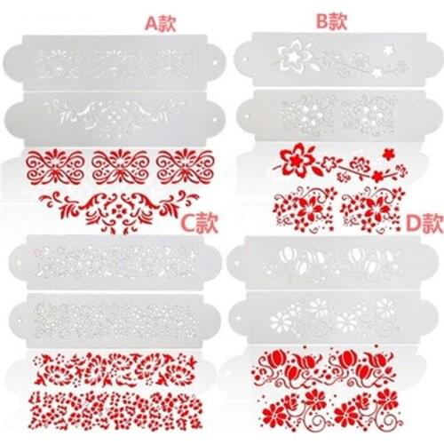 Magpie mold shield DIY cake scrapbook stencils hollow Embellishments printing lace ruler Valentines Day