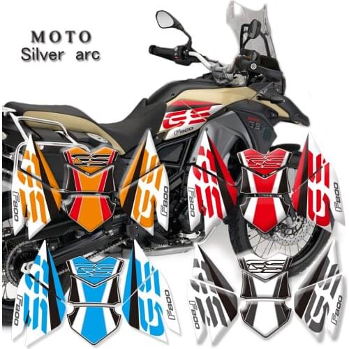 Motorcycle Non-Slip Color Paste Tank Pad Sticker Protective For BMW F800GS / ADV F 800GS F 800 GS Printing + Ppoxy