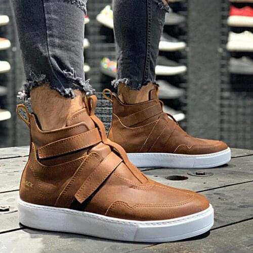 Knack Sports Boots 033 Tan Male Models in Boots Casual Boots Sports Boots Winter Models in Boots Elegant Boots Style Boots