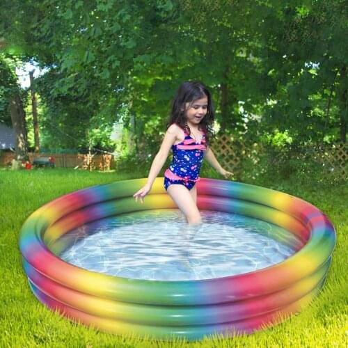 Inflatable Swimming Pool Blow Up Thickened Kiddie Lounge Pool Toys For Family Adult Baby Swimming Ring Outdoor Garden Party Game