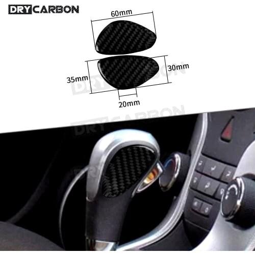 For Chevrolet Cruze 2009-2015 Carbon Fiber Gear Shift Knob Head Trim Cover Stickers Car Accessories