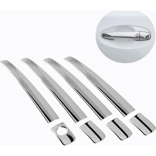 FUNDUOO For Toyota Avensis T250 2003- 2008 Stainless Steel Door Handle Cover Trim Sticker Overlays