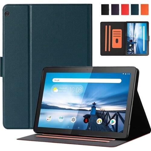 New Business Case For Lenovo Tab M10 TB-X605F/L TB-X505F/L 2018 10.1 Inch PU leather Soft TPU flip stand cover