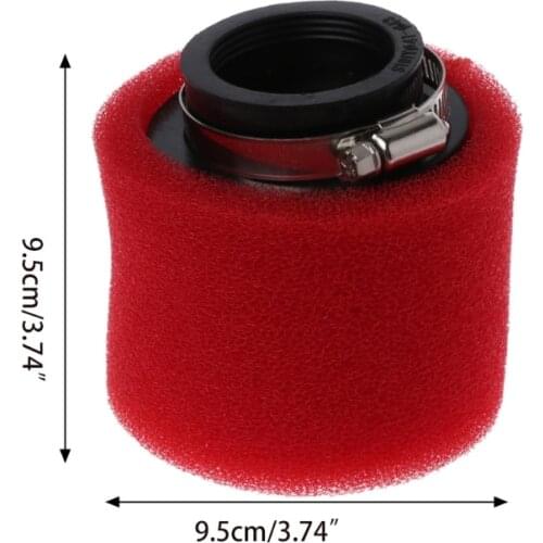 Motorcycle Double Sponge Air Filter Cleaner Straight Neck 35/38/40/42/45/48mm QW