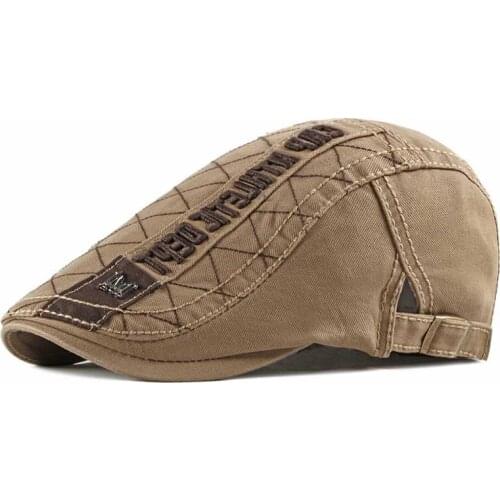 Fibonacci Casual Mens Hats Retro Berets Hat For Women Cotton Visors Embroidery Herringbone Flat Caps Artist Peaked Newsboy Cap