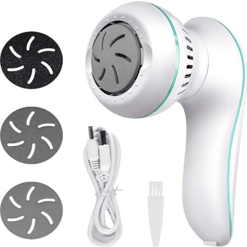 Professional USB Charging Electric Foot Grinder Heel File Grinding Exfoliator Pedicure Machine Feet Care Tools Removable New