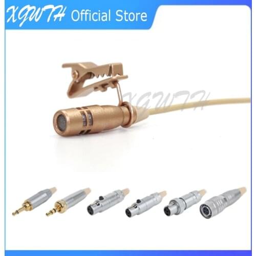 Super Cardioid Tie Clip Lavalier Microphone for Shure Sennheise MiPro AKG Audio Technica Wireless Bodypack Transmitter Lapel Mic