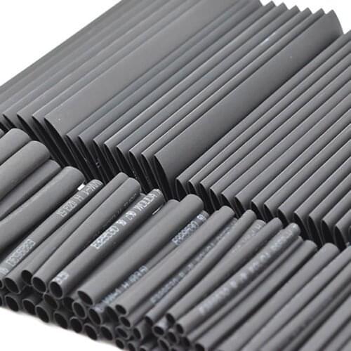 1 Set Cable sleeve Black Glue Waterproof Heat Shrink Sleeving Tubing Tube Assortment Kit AU Home Accessories Cable Protector