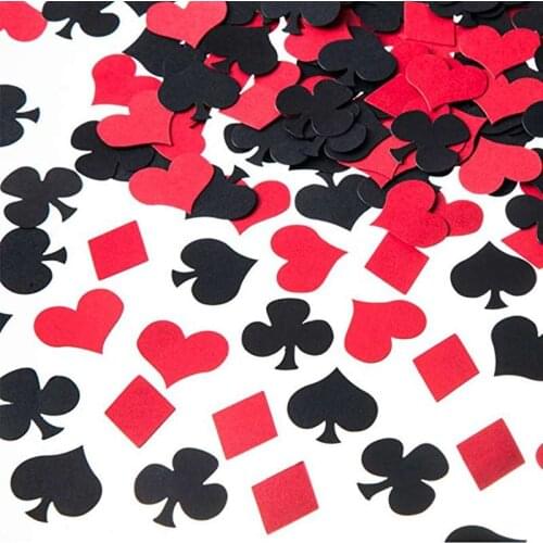 Casino Party Decorations Favors Las Vegas Casino Confetti Table Decor Spades/Hearts/Clubs/Diamonds Confetti
