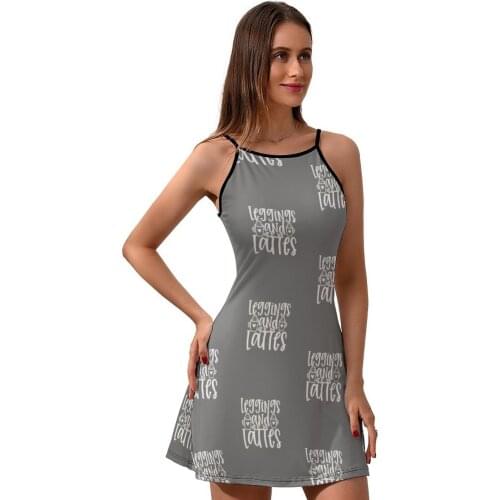 Mom Dress Suspender Polyester Ladies Dresses Social Wholesale Simple Patterns One-Piece Dress