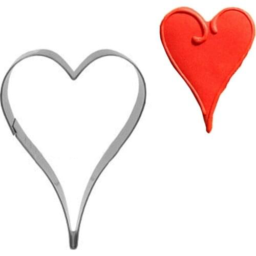 1pcs Cookware Bake Wedding Heart Cookie Cutter Biscuit Mold Fondant Cake Decorating Tool Pastry Shop Chocolate Mould Pastry Shop