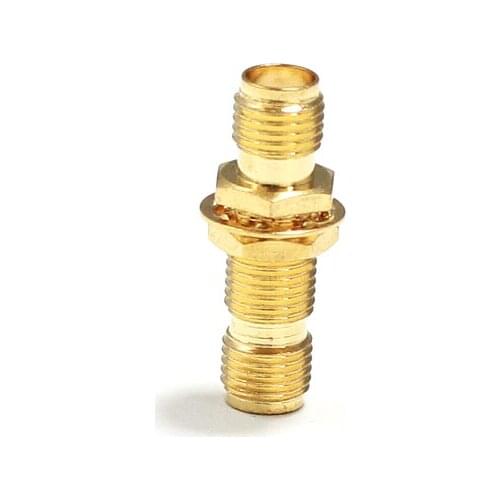 1PC SMA female jack switch SMA female jack nut RF Coax adapter convertor straight goldplated NEW wholesale