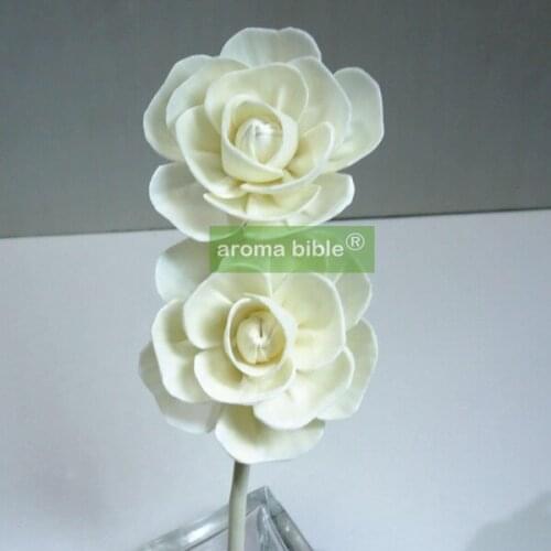 1000 pcs /lot Handmade sola wood flowers for fragrance diffuser and home decor with 12cm Rope or rattan reed sticks Top quality