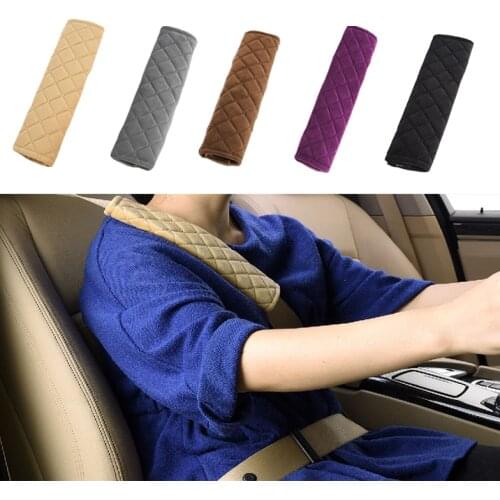 2pc Soft Car Seat Belt Cover General Car Seat Belt Cover Warm Plush Shoulder Pad Protective Cover Seat Belt Shoulder Pad