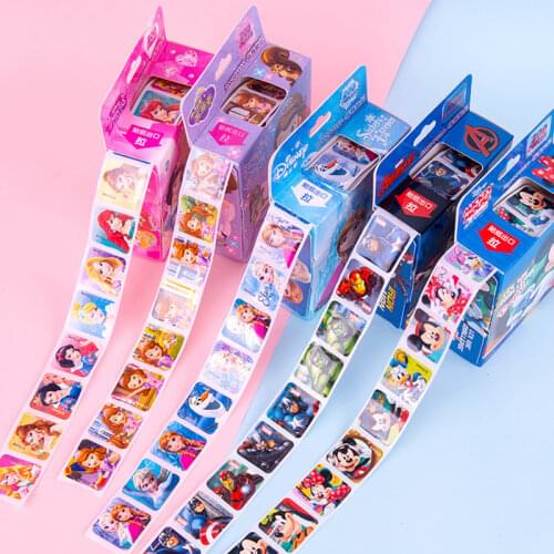 200pcs/set Disney Cartoon Figure Frozen Sofia Marvel Iron Man Mickey Mouse Snow White Sticker Children Party Decoration Stickers