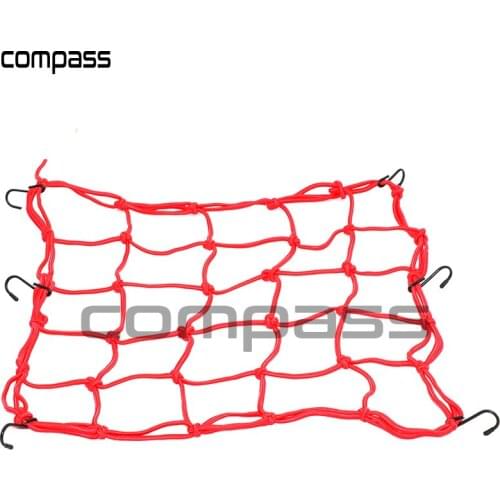 30x30cm 40x40cm upgrade night reflective motorcycle mesh bag luggage 6 Hooks bungee storage helmet rack multi-function