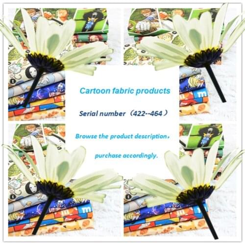 （422-464）Cartoon cotton printed clothing hand-made bag doll background fabric Designer fabric