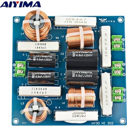 AIYIMA 3 Way 300W Frequency Divider Crossover Filter Home HiFi Amplifier Audio System KTV Stage Subwoofer Car Speaker Tweeter