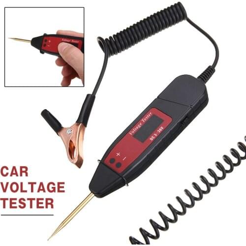 Digital Automotive Voltage Testing Pen DC 3-36V LCD Digital Electric Voltage Power Test Pen Probe Detector Non-Contact Tester
