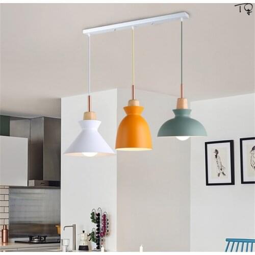 Macaroon Colourful Pendant Light for Living/Dining Room Decor Home Simple Fashion Modern Light Fixtures Bar Restaurant Bedroom