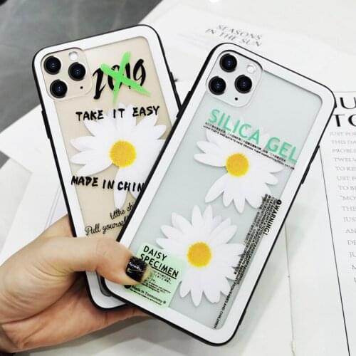 For Samsung A31 A21S A51 71 5G A01 A11 Case Daisy Transparent Hard Glass Cover For Samsung A10S A20S A30 A30S A40 A50 A50S A70