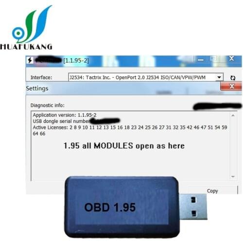 ECU Programmer v1.95obd with jtag Power Plug With New J2534 via OBD Plus USB Dongle