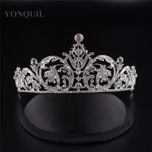 Crystal Crown Bridal Hair Accessory Wedding Rhinestone Tiara Crown Frontlet Bride Smaid Jewelry High Quality 3Pcs/Lot MYQC015