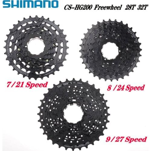 MTB gearbox parts CS-HG200-7/8 boxed bicycle flywheel boxed 12-14-16-18-21-24-28-32T 7S/8S variable speed bicycle flywheel