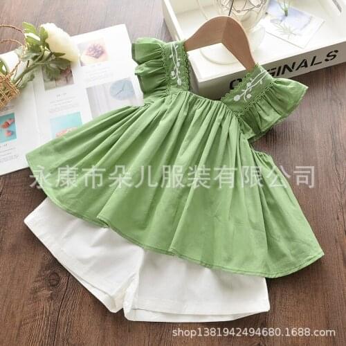 Girls Clothing Sets Summer Kids Clothes Striped Suspender Skirt and Culottes 2PCS Set Children Clothing Baby Girl Clothes