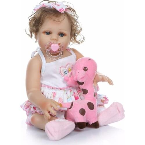 Bebes reborn doll children'toy, cute face can be a bath toy girl a birthday present, photography props, furnishing articles