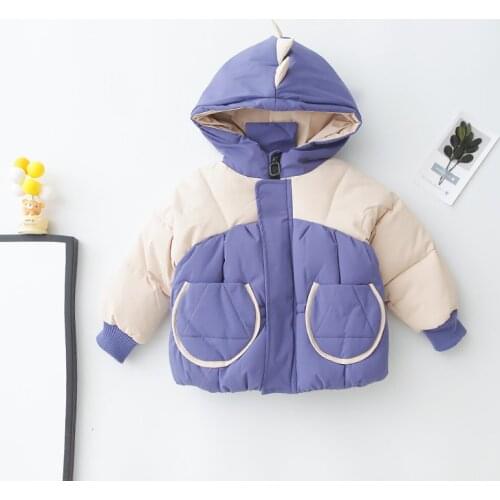 2020 new Girls Jackets Kids Boys Coat Children Winter Outerwear thicken Coats Casual Baby Girls Clothes patchwork Winter Parkas