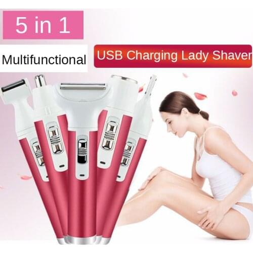 Multifunctional USB Shaver Armpit Hair Leg Hair Epilator Electric Eyebrow Shaver Lady Hair Remover Dropshipping