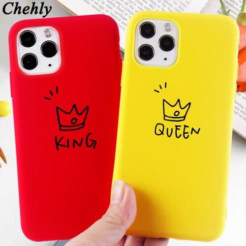 Fashion Crown Phone Case for IPhone 6s 7 8 11 12 Mini Plus Pro X XS MAX XR SE Cases Soft Silicone Protection Accessories Covers