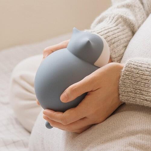Cartoon Hot Water Bottle Warm Water Bag Explosion-proof Hot Water Bags Cute Cat Portable Bag For Women Hot Water Bottle Gift