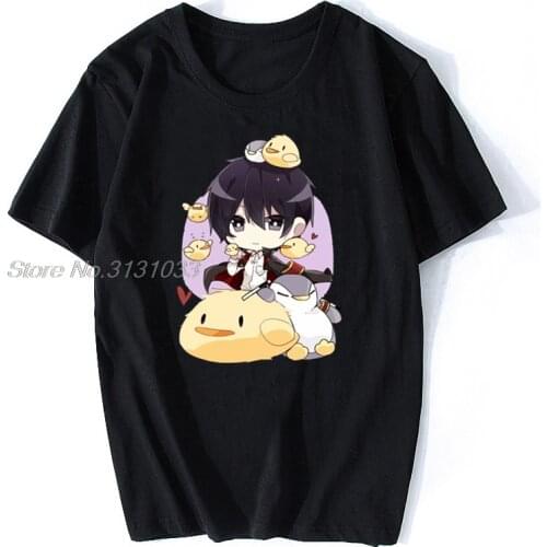 New Summer Men T Shirt Chibi Hibari T-shirt Cotton Hitman Reborn Ofertas Cotton Tshirt Anime Tees Harajuku Streetwear