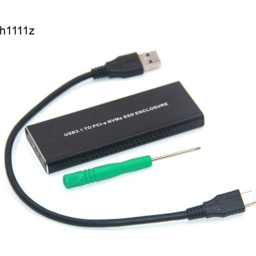 NVME PCIE USB3.1 HDD Enclosure M.2 to USB 3.1 Type C M KEY SSD Enclosure Hard Disk Drive Case External HDD Case/PCIE SSD Box NEW