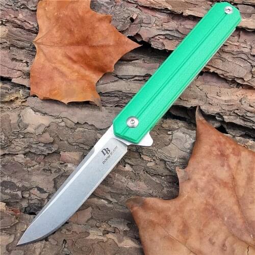 Outdoor Tactical Camping Hunting Survival Pocket Quick Folding Knife D2 Blade G10 Knives Flipper Portable Kitchen Fishing Tools