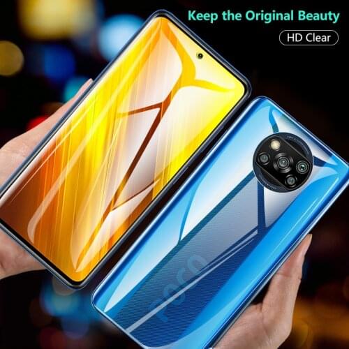 Front + Back 3D Curved Film For Xiaomi Poco X3 NFC Screen Protector Full Cover nano Hydrogel Film Not Tempered Glass No bubbles