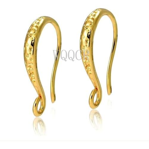 Hot Selling 10 Pieces of 18K Gold/silver Frosted Hook Earrings DIY Jewelry Making Womens Charm Jewelry Accessories